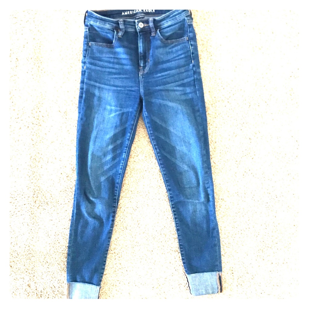 American Eagle High Waisted Jean Jegging Crop
